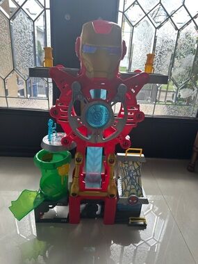Red Iron Hero Playset - Kids Toys